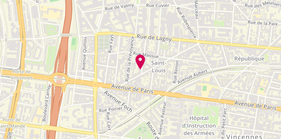 Plan de Reflets d'Ailleurs. Escadream, 7/9 Rue Georges Huchon, 94300 Vincennes