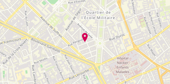 Plan de UNAT Nationale, 8 Rue César Franck, 75015 Paris