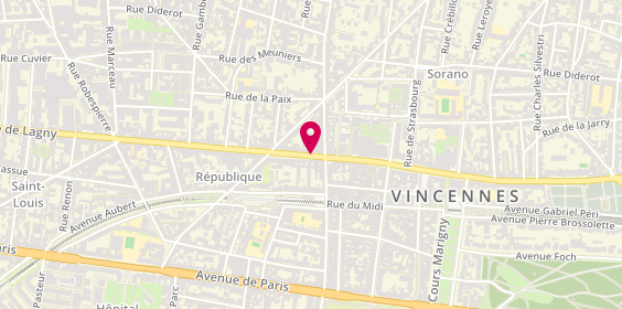 Plan de Assoc Educatours, 180 Rue de Fontenay, 94300 Vincennes