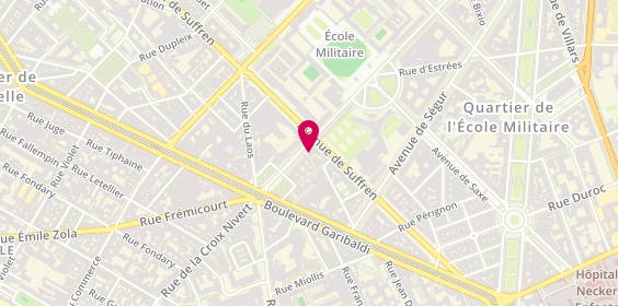 Plan de Marinat Voyages SAS, 27 avenue de Lowendal, 75015 Paris