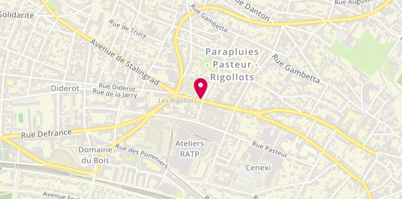 Plan de AD Tourisme, 110 Rue Dalayrac, 94120 Fontenay-sous-Bois