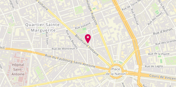 Plan de Agence de voyages FRAM Paris Voltaire, 243 Boulevard Voltaire, 75011 Paris