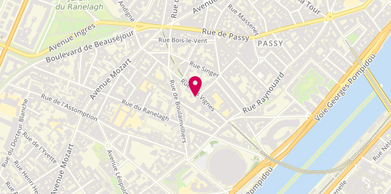 Plan de Dreamwell, 27 Rue des Vignes, 75016 Paris