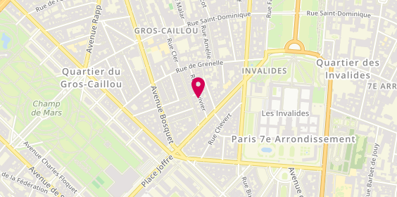 Plan de Burgundia Tour, 22 Rue Duvivier, 75007 Paris