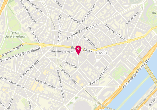 Plan de Passy Voyages, 18 Rue Duban, 75016 Paris