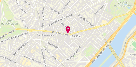 Plan de Club Faune, 50 Rue de Passy, 75016 Paris