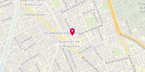 Plan de Ab Createur d'Horizons, 119 Rue de la Roquette, 75011 Paris