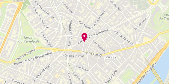 Plan de Havas Voyages, 14 Rue Guichard, 75116 Paris