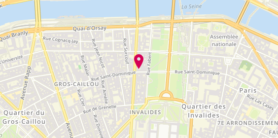 Plan de Actuels Voyages, 46 Rue Saint-Dominique, 75007 Paris