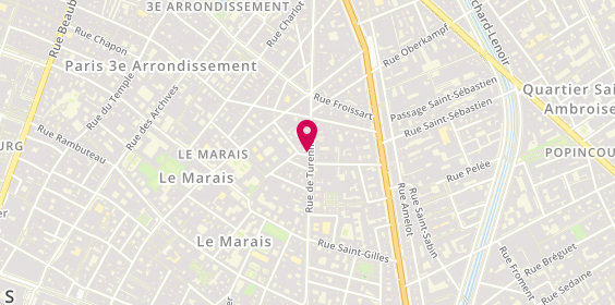 Plan de Les Voyages du Marais, 85 Rue de Turenne, 75003 Paris