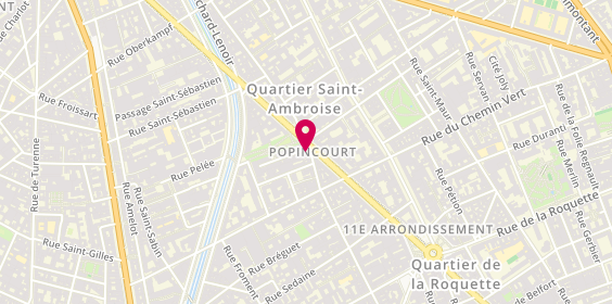 Plan de Jancarthier Voyages, 88 Boulevard Voltaire, 75011 Paris