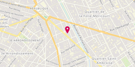 Plan de Agence de voyages Promovacances Paris 11 Voltaire, 27 Boulevard Voltaire, 75011 Paris