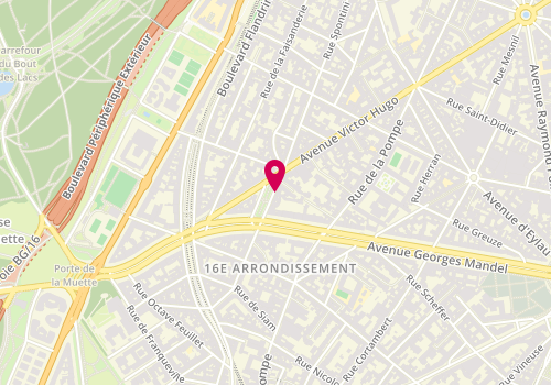 Plan de Snowkite Sensation : agence de voyage spécialisée, 3 square Lamartine, 75116 Paris