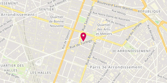 Plan de Huarenjie Voyage, 47 rue de Turbigo, 75003 Paris