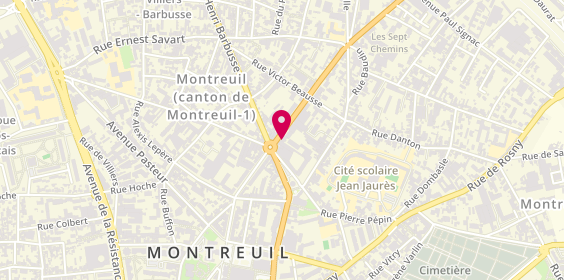 Plan de Inspiration Voyages, 32 Boulevard Paul Vaillant Couturier, 93108 Montreuil