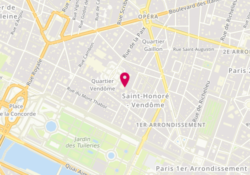 Plan de Voyages Confidentiels, 10 place Vendôme, 75001 Paris