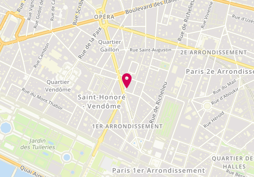 Plan de Nippon Travel Agency, 4 Rue de Ventadour, 75001 Paris
