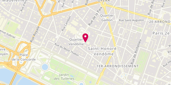 Plan de Voyages de Luxe, 10 place Vendôme, 75001 Paris