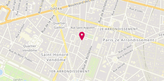 Plan de Japan Travel Center, 48 Rue Sainte-Anne, 75002 Paris