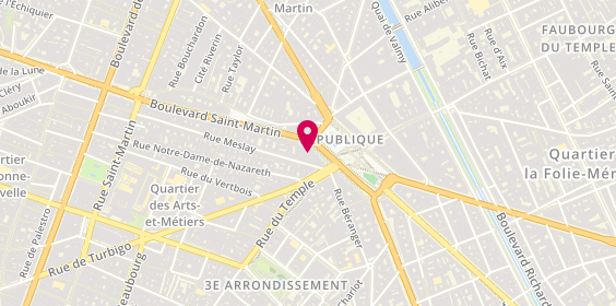 Plan de The Good Travel, 21 place de la République, 75003 Paris