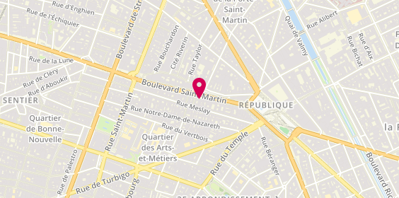 Plan de Lord Travel, 23 Boulevard Saint-Martin, 75003 Paris