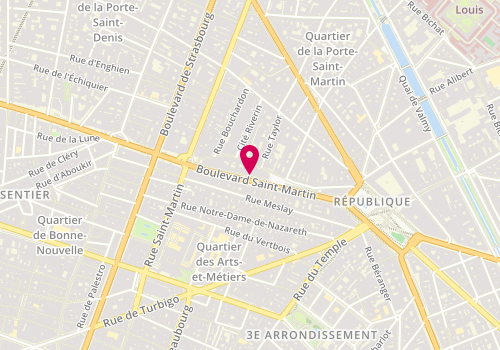 Plan de Dounya Travel, 4 Boulevard Saint-Martin, 75010 Paris