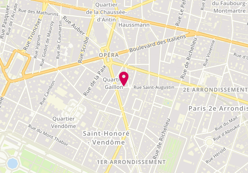 Plan de Terres d'Aventure, 30 Rue Saint-Augustin, 75002 Paris