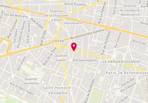 Plan de Visitscope, 8 Rue de la Michodiere
27 Rue du Quatre Septembre, 75002 Paris