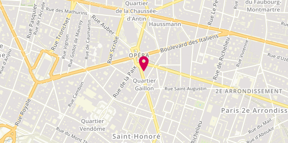 Plan de Havas Voyages, 38 avenue de l'Opéra, 75002 Paris