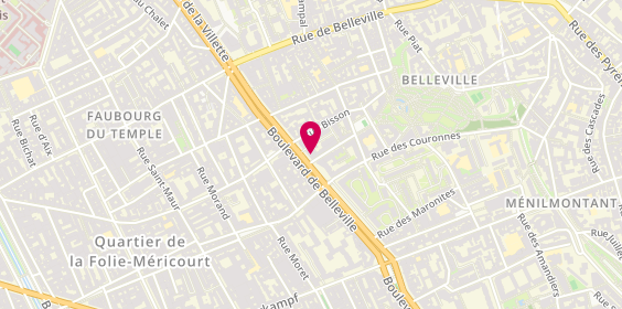 Plan de Selectour Afat, 76 Boulevard de Belleville, 75020 Paris