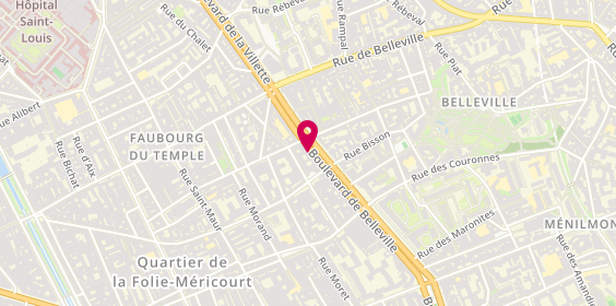 Plan de Soc Eldjazair - Agence de Voyage, 67 Boulevard de Belleville, 75011 Paris