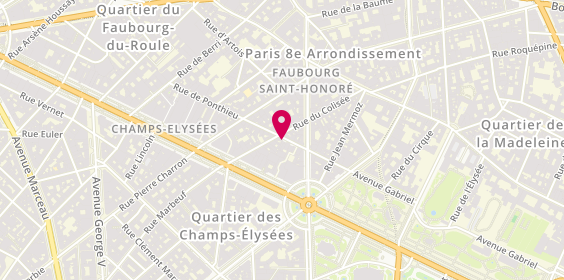 Plan de Idiliz, 25 Rue de Ponthieu, 75008 Paris