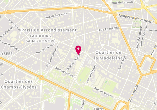 Plan de Viavera, 21 Rue du Cirque, 75008 Paris