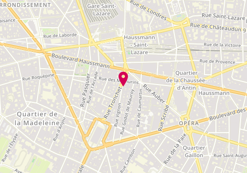 Plan de Voyages Gallia, 42 Rue Vignon, 75009 Paris