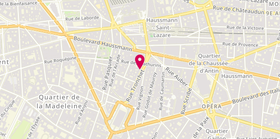 Plan de Inexco Voyages, 29 Rue Tronchet, 75008 Paris