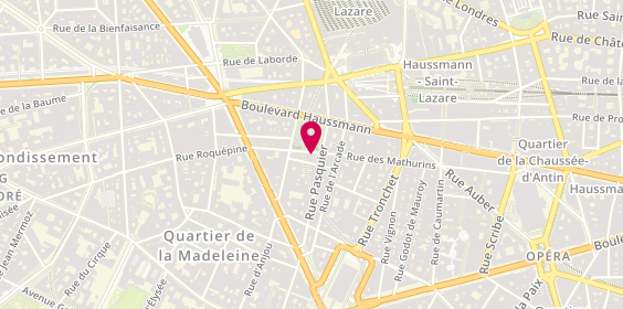 Plan de Aya Voyages, 47 Rue des Mathurins, 75008 Paris