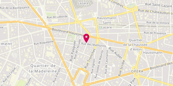Plan de France Connection, 36 Rue des Mathurins, 75008 Paris