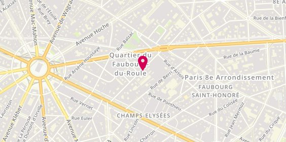 Plan de La Fugue, 32 Rue Washington, 75008 Paris