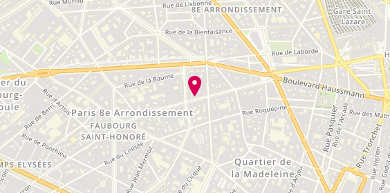 Plan de RAVATE Zakiya, 32 Rue la Boetie, 75008 Paris
