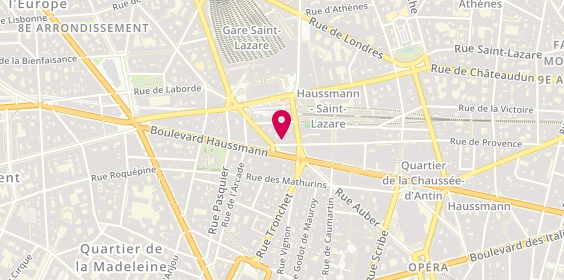 Plan de Fcm Travel, 124-126 Rue de Provence, 75008 Paris
