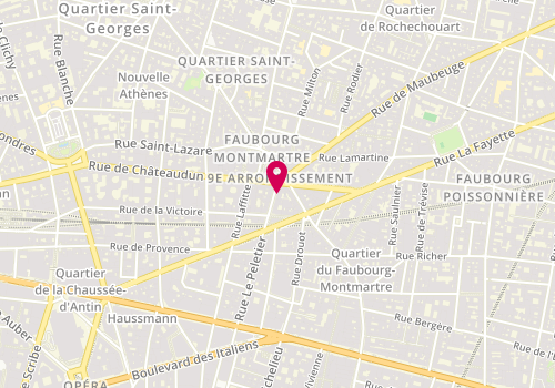 Plan de Guy Voyages, 42 Rue le Peletier, 75009 Paris