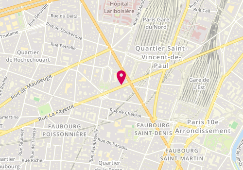 Plan de Sanam Travels, 123 Rue la Fayette, 75010 Paris