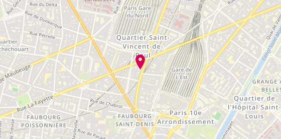 Plan de Bel Africa, 155 Rue du Faubourg Saint-Denis, 75010 Paris
