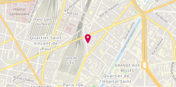 Plan de Carre Voyages SARL, 8 rue du Château Landon, 75010 Paris