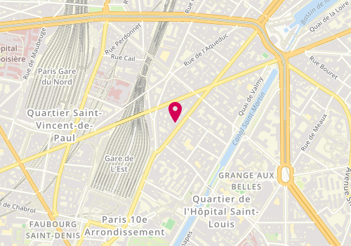 Plan de Hewad Travel, 203 Rue du Faubourg Saint-Martin, 75010 Paris