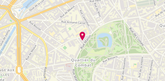 Plan de Groopiz - Senior'Evad - Agence de voyages et rencontres pour célibataires actifs de 50 ans et plus, 51 Rue Manin, 75019 Paris