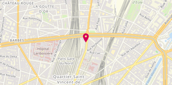 Plan de Soundar Travels, 207 Rue du Faubourg Saint-Denis, 75010 Paris