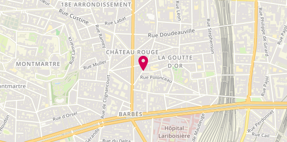 Plan de Sirènes voyages, 14 Rue des Poissonniers, 75018 Paris