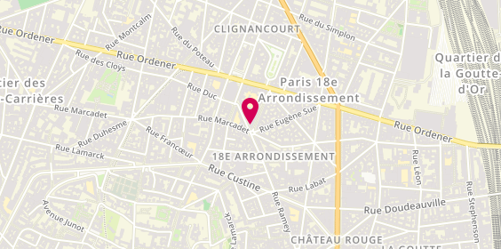 Plan de Partir A la Mecque.com, 1 Rue Ferdinand Flocon, 75018 Paris