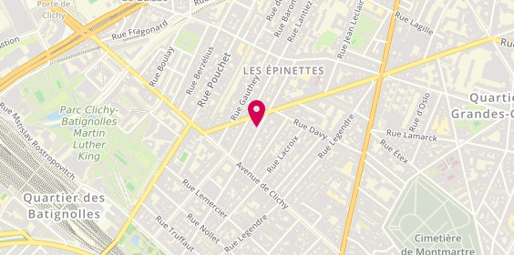 Plan de Tourcom, 75 Rue des Moines, 75017 Paris